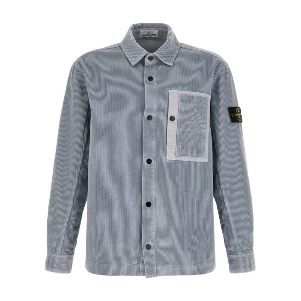 Stone Island Gray Cotton Men's Blouse